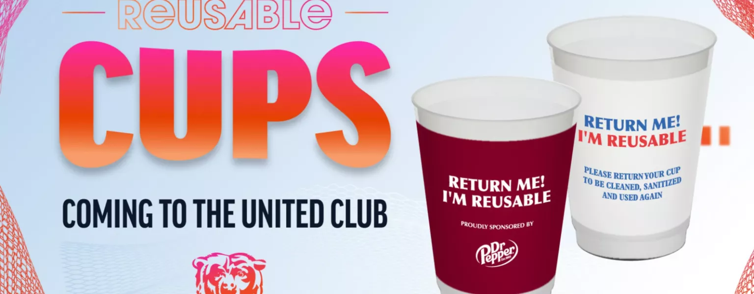 Chicago Bears launch reusable cup programme at Soldier Field