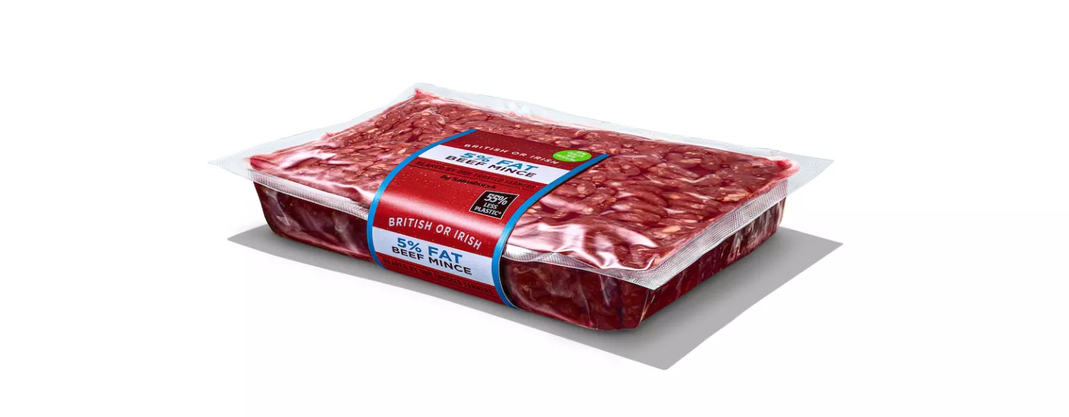 Sainsbury's switches to vacuum-sealed packaging for beef mince to cut plastic waste