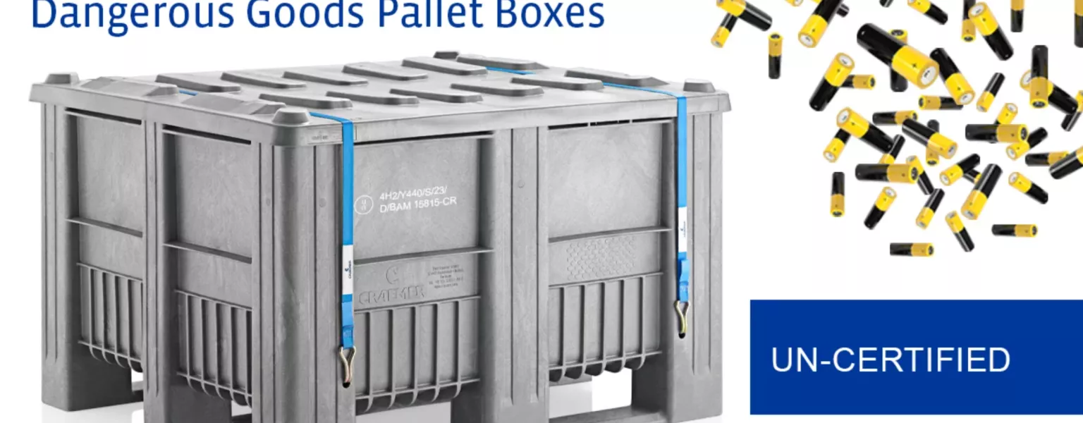 Craemer Group: UN pallet boxes CB1 and CB3 made of PE – Perfect for dangerous goods