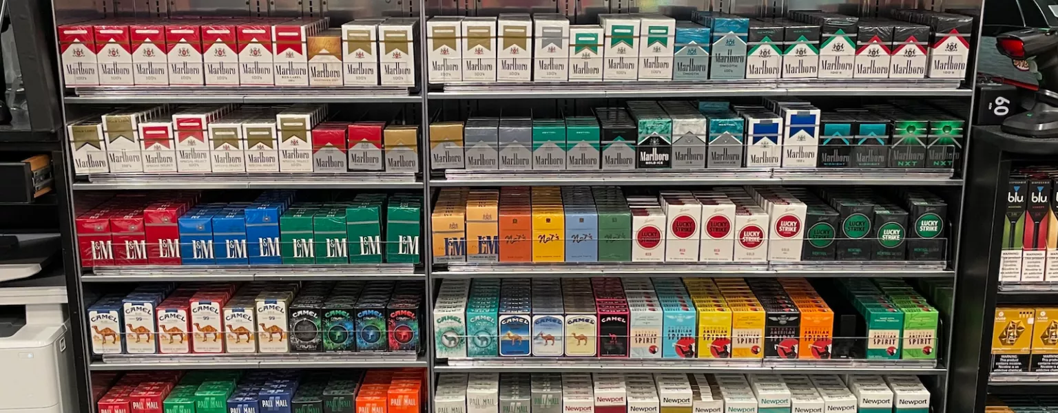 Tobacco display in Nebraska