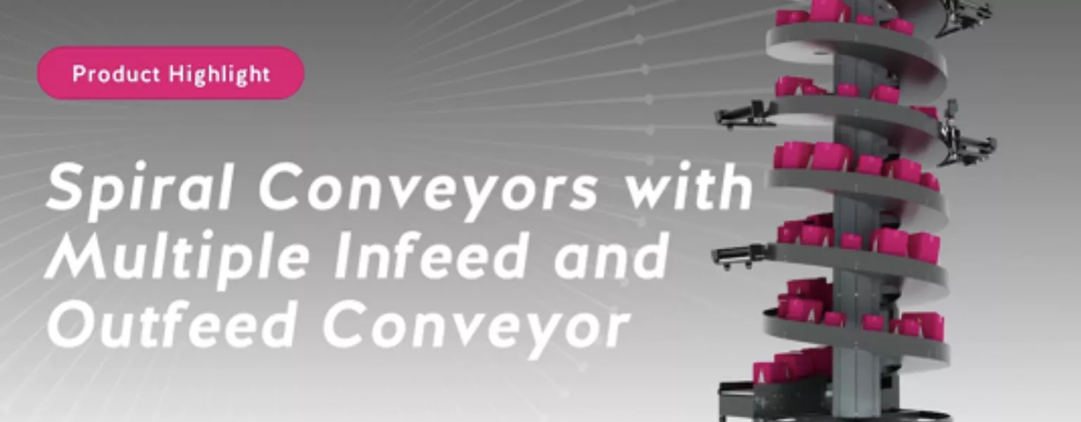 Discover the power of Apollo’s multiple infeed & outfeed spiral conveyor