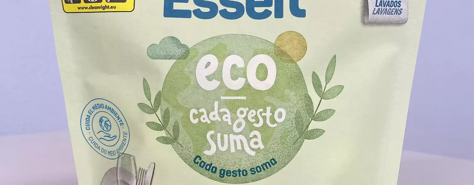 Paper based stand up pouches for dishwasher tablets launch in Spain and Portugal