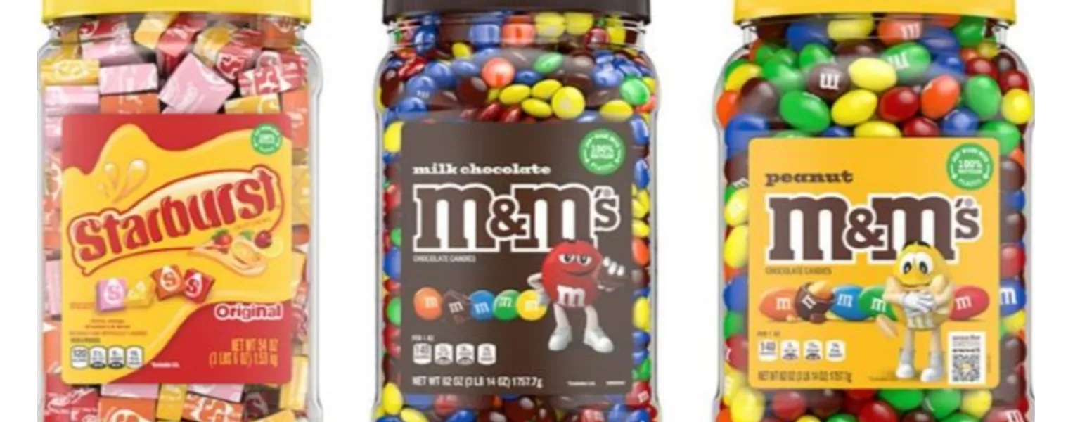 Mars introduces 100% recycled plastic pantry jars for iconic brands