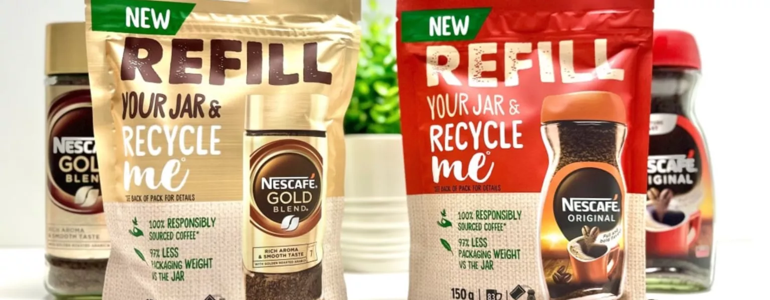 Nescafé introduces sustainable coffee refill pouches