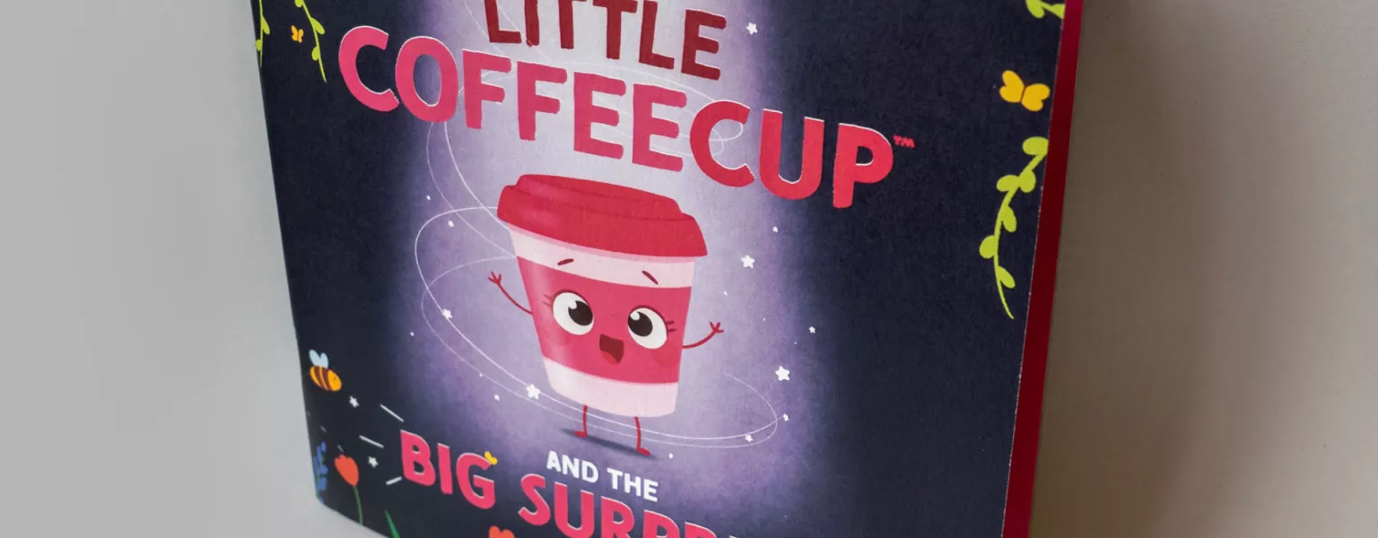 Debut children's book made from recycled coffee cups brings sustainability to storytime