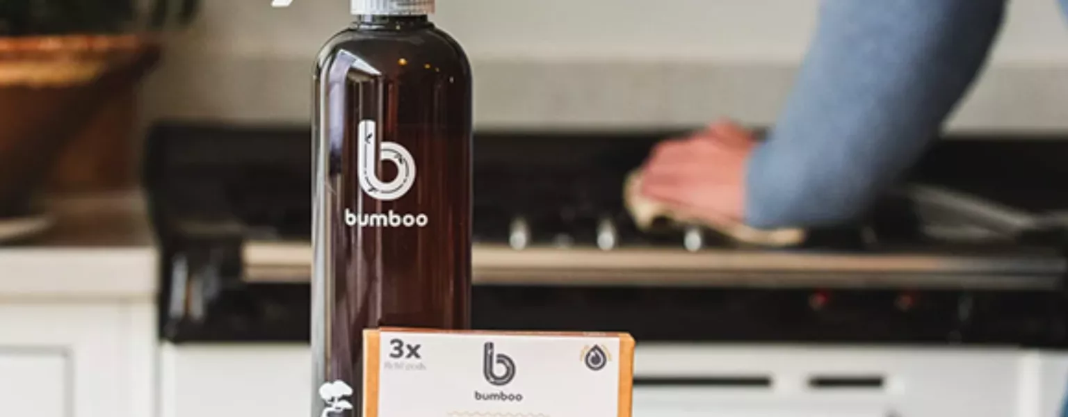 Spectra helps Bumboo clean up sustainably with 100% POP PCR bottles