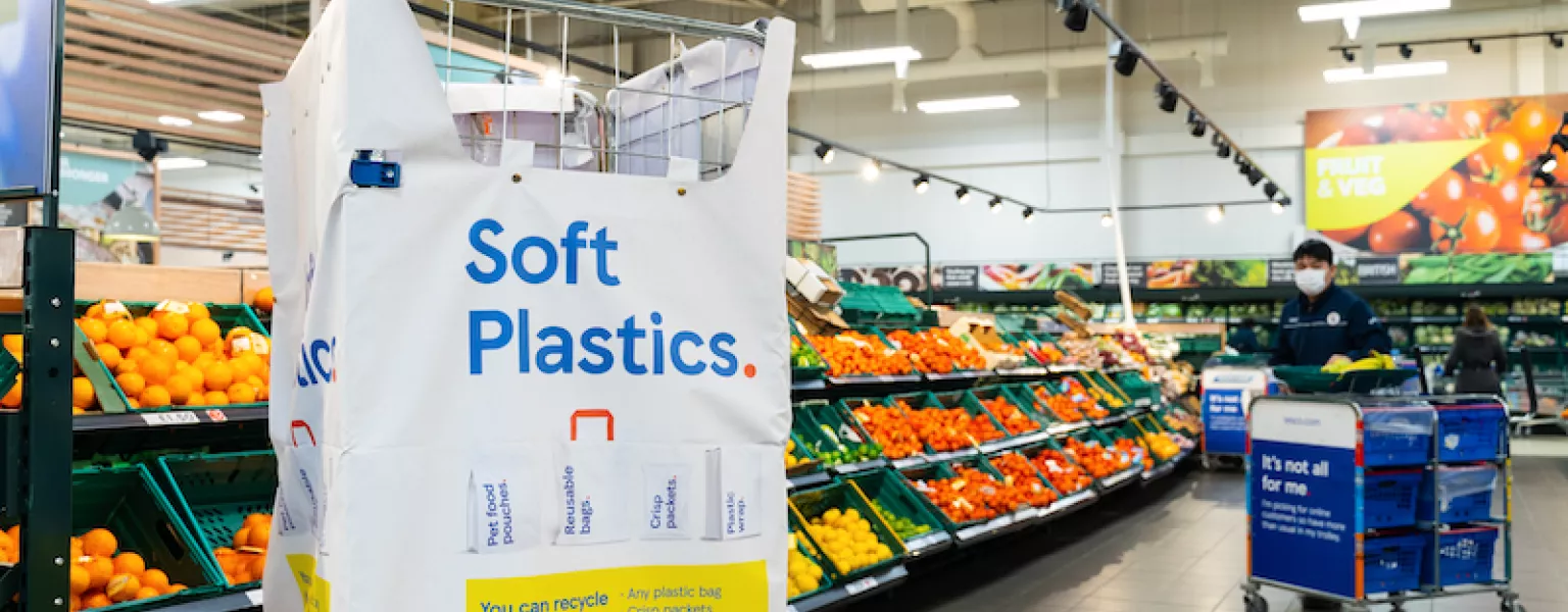 Soft plastics in aisle credit Tesco PLC
