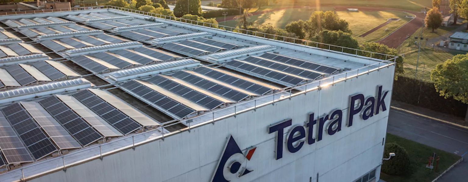 Solar panels credit Tetra Pak