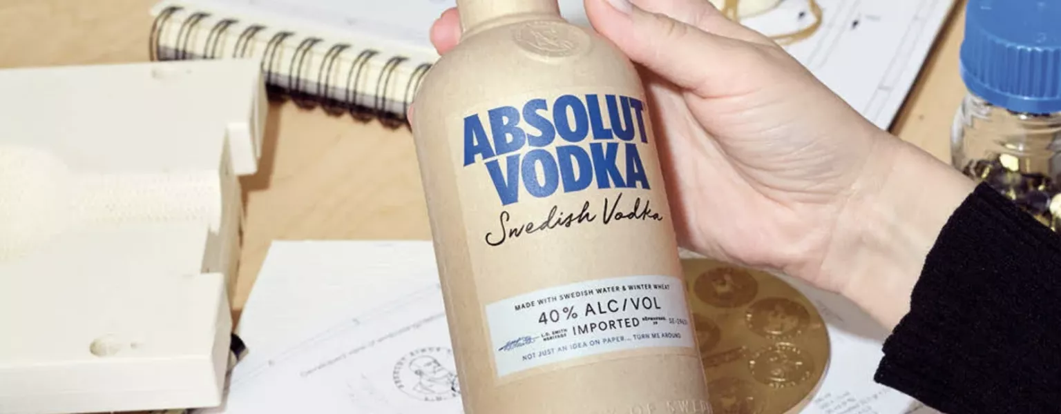 Absolut Vodka trials eco-friendly paper bottles in Tesco stores