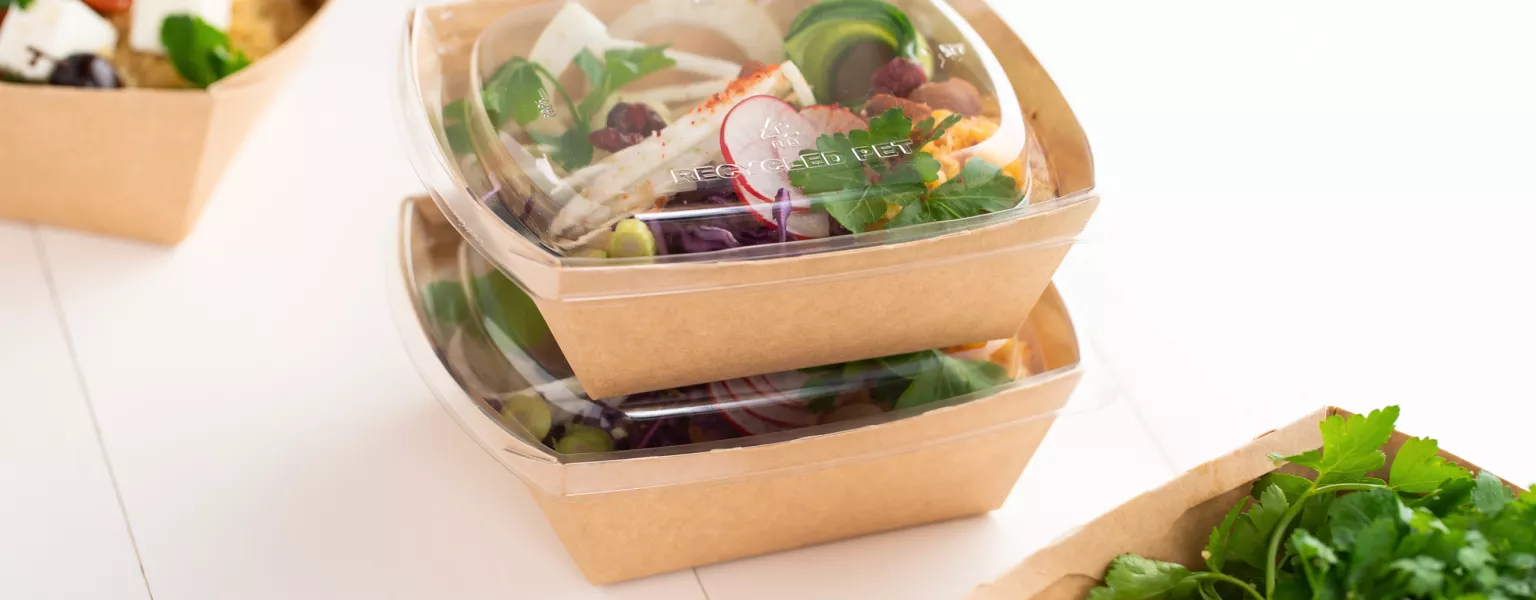 Sabert Snap2Go innovative fully recyclable food to go packaging solution