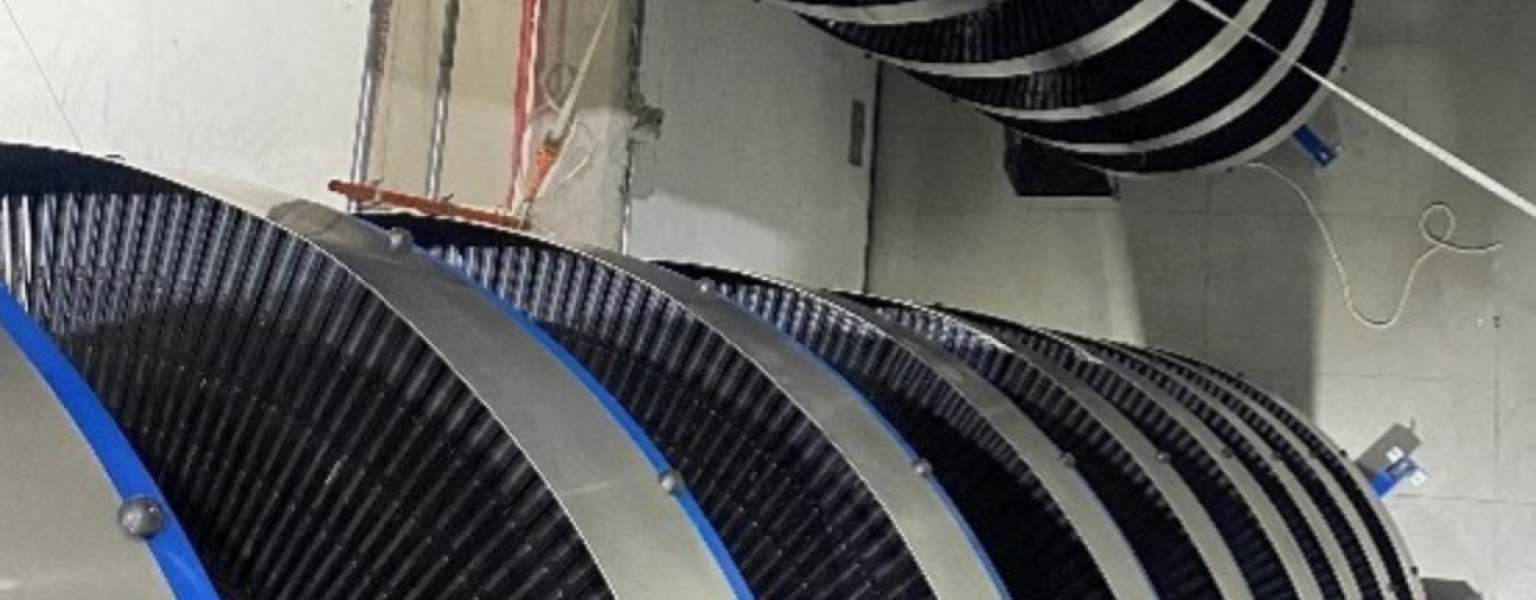 AmbaFlex spiral conveyor 52 meters high