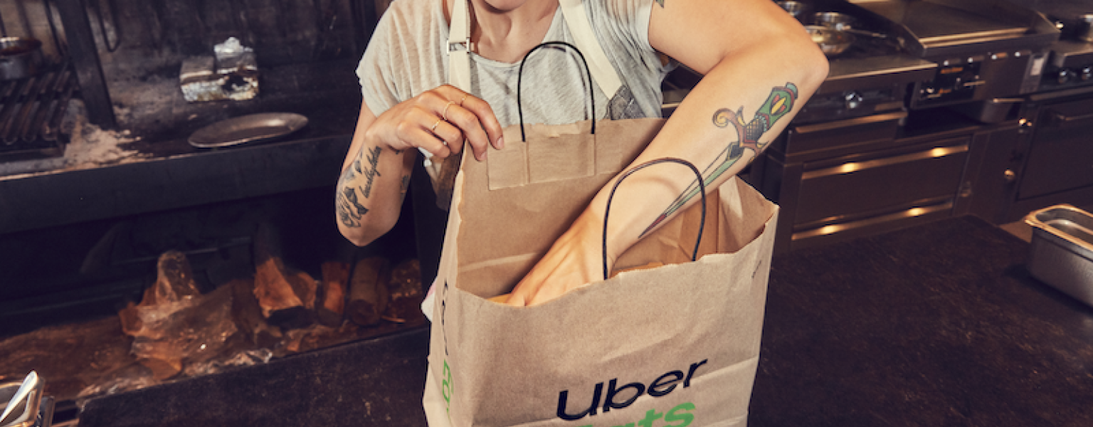 Restaurant packaging food credit Uber Eats