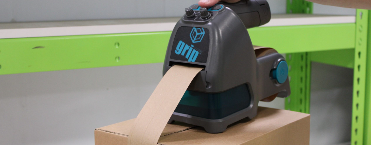 Allpack launches grip® Taper - the innovative water-activated paper tape dispenser