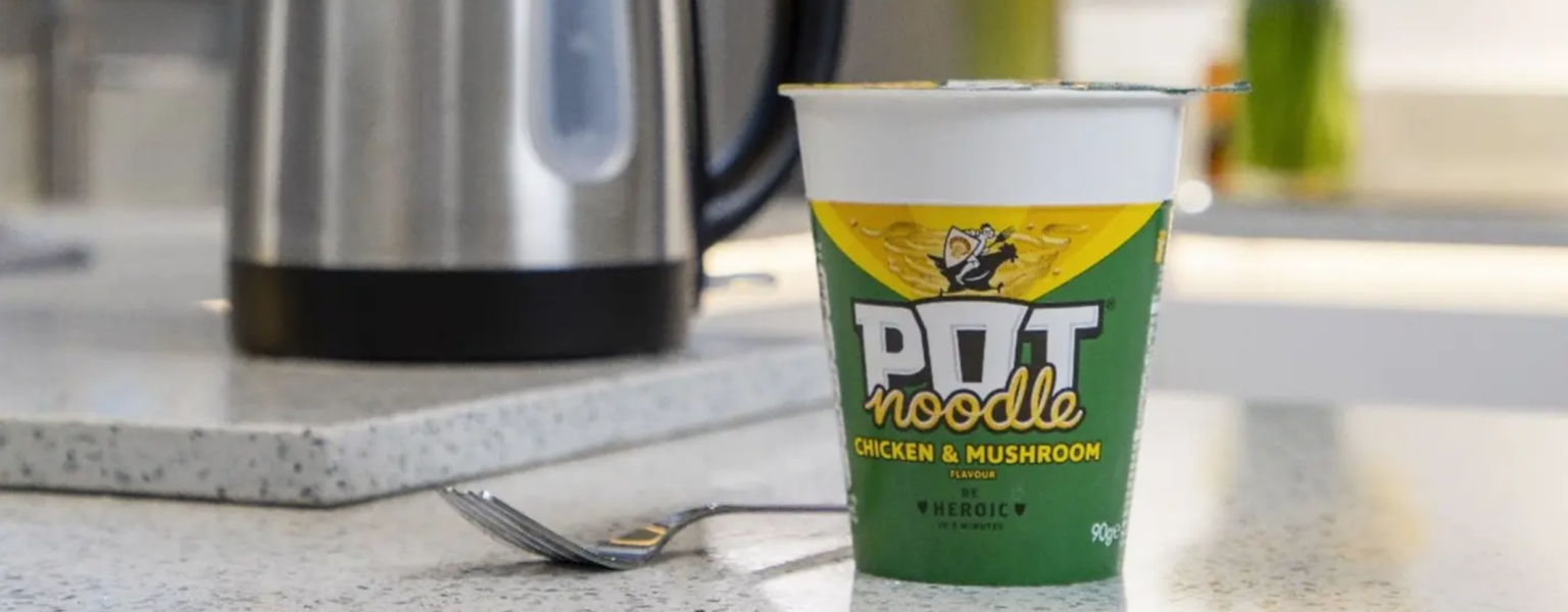 Pot Noodle trials switching iconic plastic pot to paper