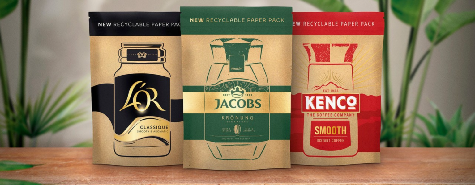 JDE Peet’s unveils first recyclable paper pack for soluble coffee