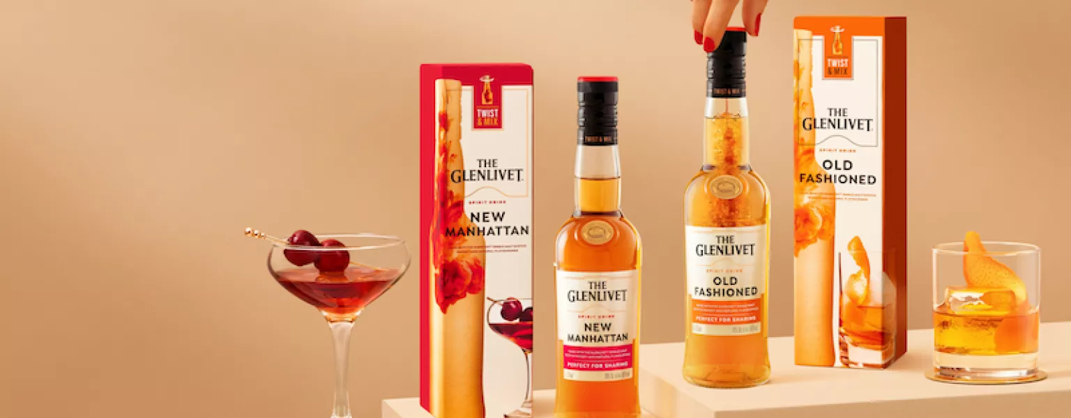 The Glenlivet unveils innovative twist cap whisky mixer bottle