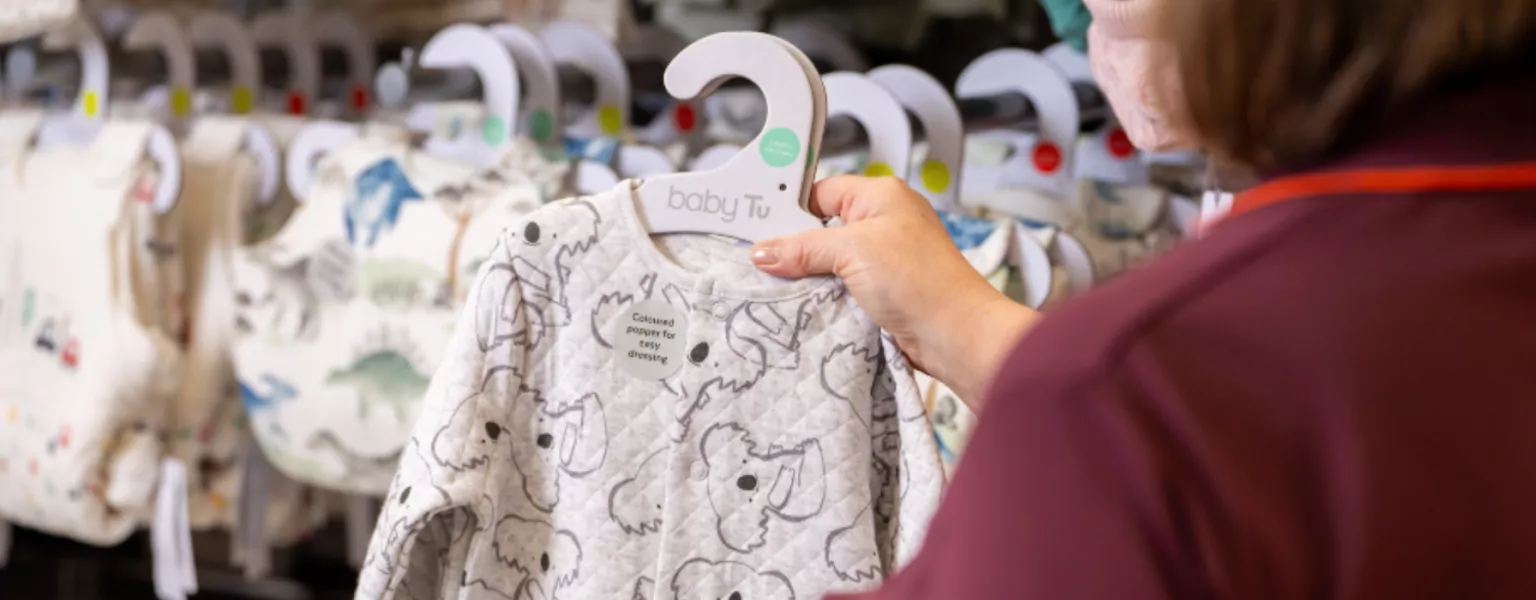 Sainsbury's Tu Clothing swaps plastic babywear hangers for cardboard
