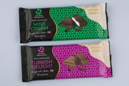 Walkers Chocolates switches to 100% recyclable paper wrappers