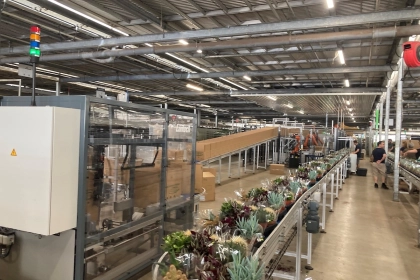 Lantech systems automate packaging of plants and flowers