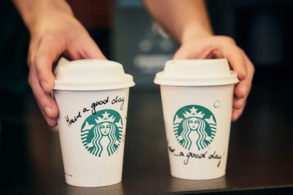 Compostable and recyclable: Starbucks redesigns its iconic white takeaway cup