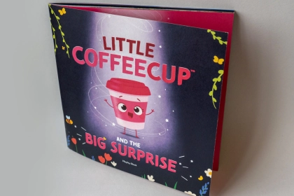 Debut children's book made from recycled coffee cups brings sustainability to storytime