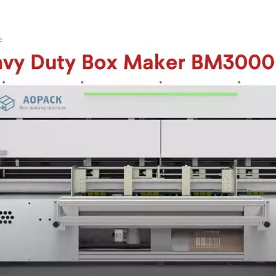 Aopack Heavy Duty Box Maker BM3000-HD Automatic Slotting, Slitting, Creasing Integrated Machine