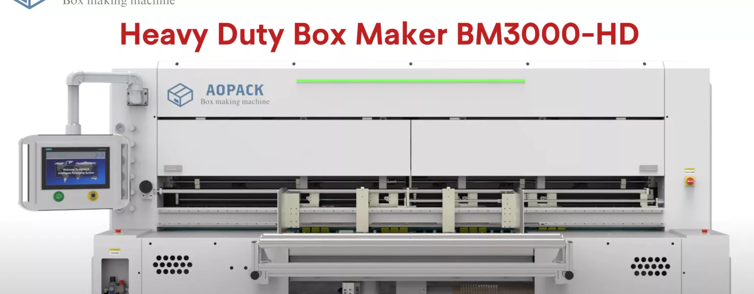 Aopack Heavy Duty Box Maker BM3000-HD Automatic Slotting, Slitting, Creasing Integrated Machine