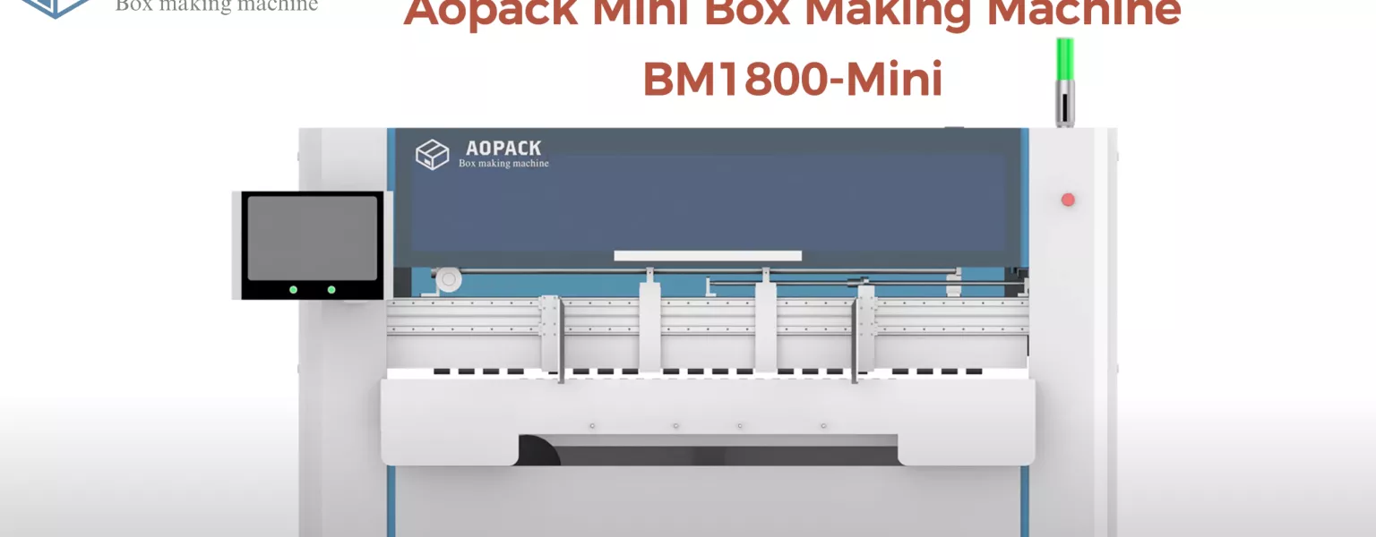 Aopack Mini Box Making Machine BM1800-Mini | Compact design, save more space