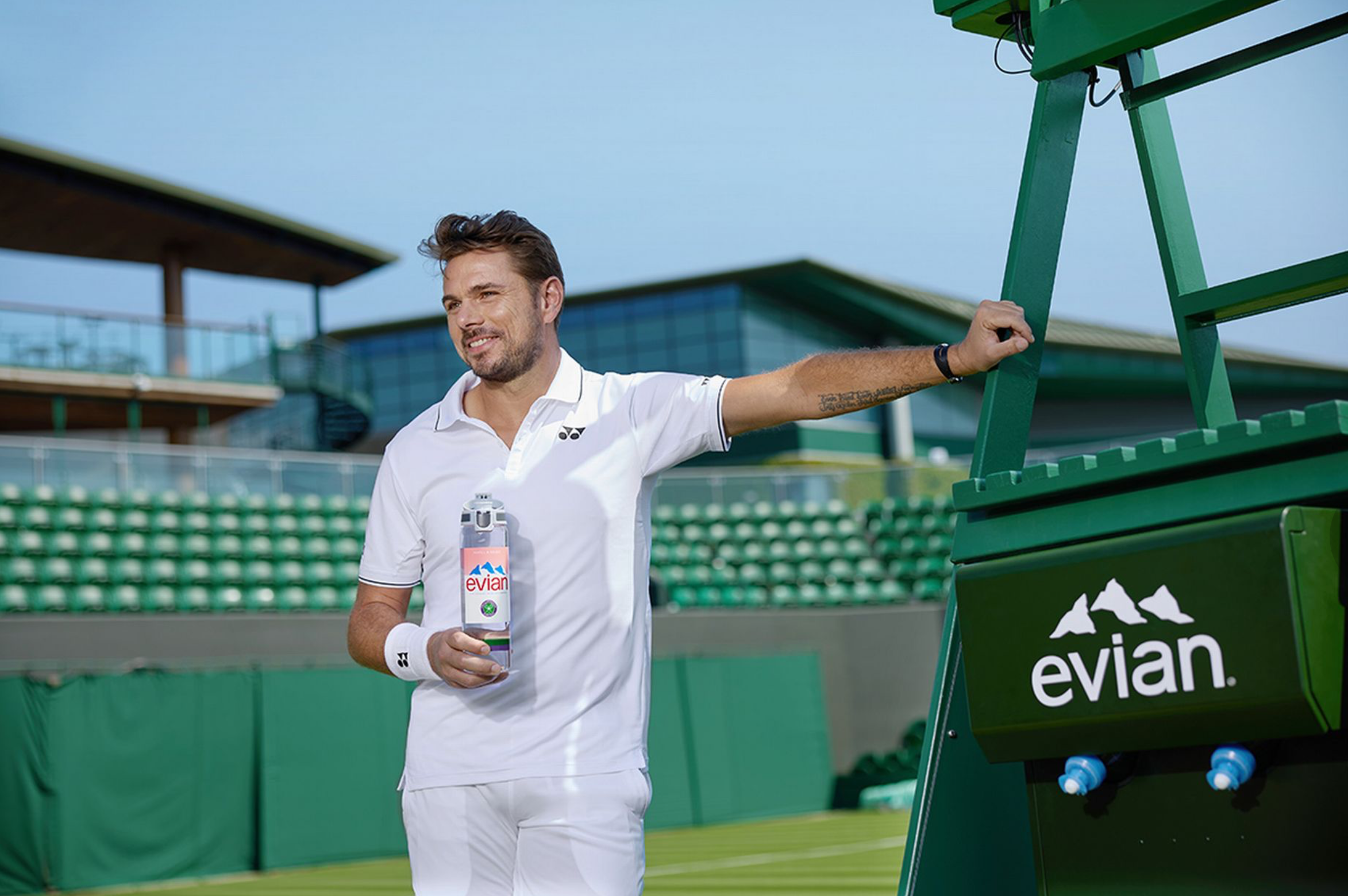 evian and Wimbledon introduce refillable on-court water system