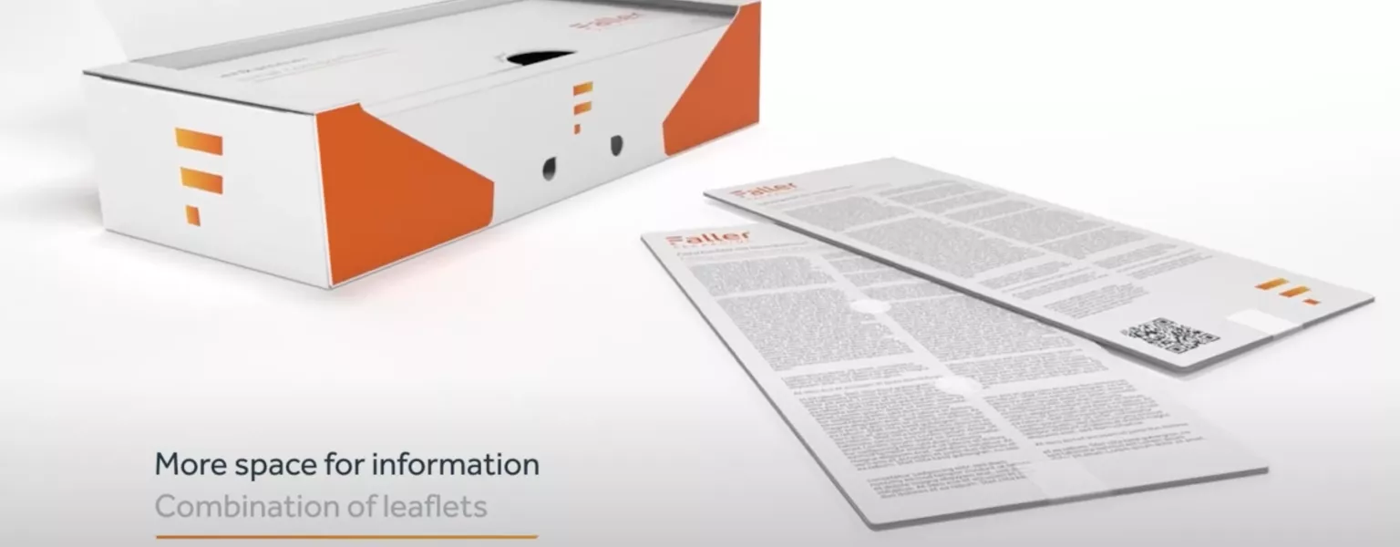 Faller Packaging: Folding box with inner compartment – Customised solutions for greater efficiency