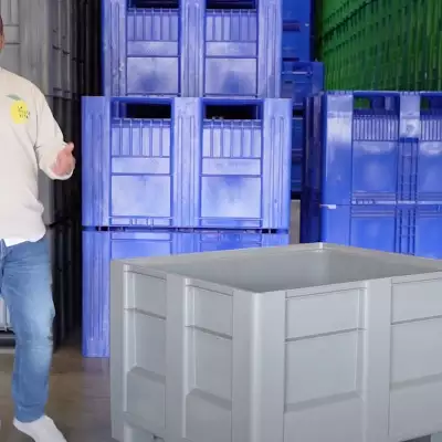 HB3 pallet box from Craemer for hygiene-sensitive areas