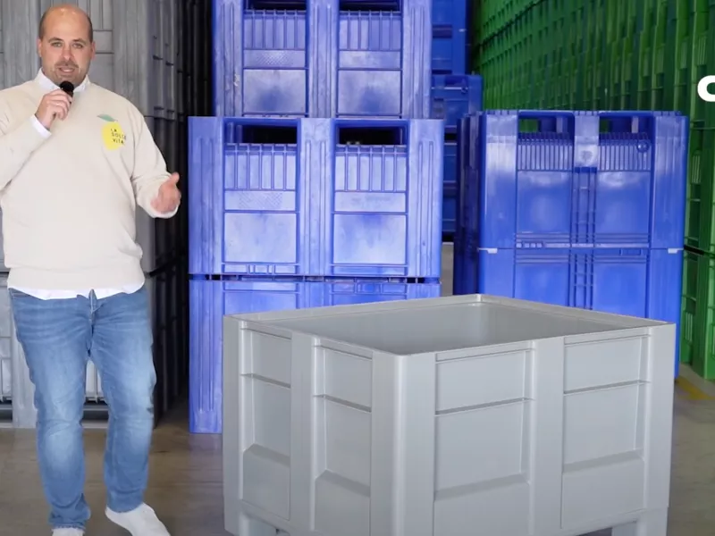 HB3 pallet box from Craemer for hygiene-sensitive areas