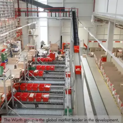 Interroll: Fastening success in an automated warehouse, Würth (CZ)