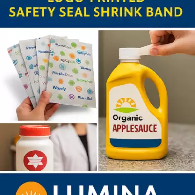 Lumina Packaging logo-printed heat shrink label bands
