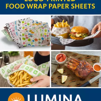 Lumina Packaging Lumiwraps printed foodwrap paper sheets