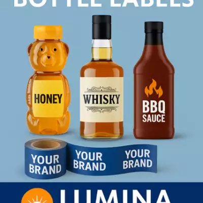 Lumina Packaging printed heat shrink bottle labels and tape