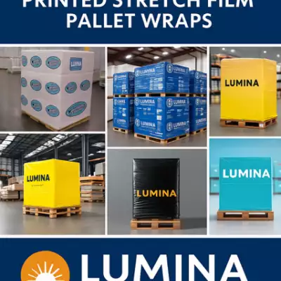Lumina Packaging printed pallet wrap stretch film