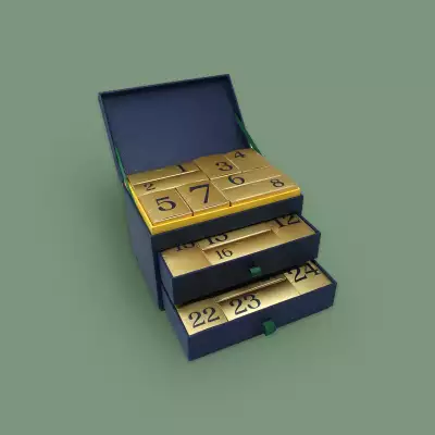 Lyte Packaging blue/gold advent calendar