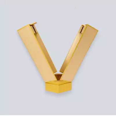 Lyte Packaging gold hexagonal bottle box