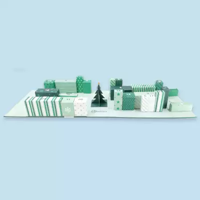 Lyte Packaging green flat advent calendar