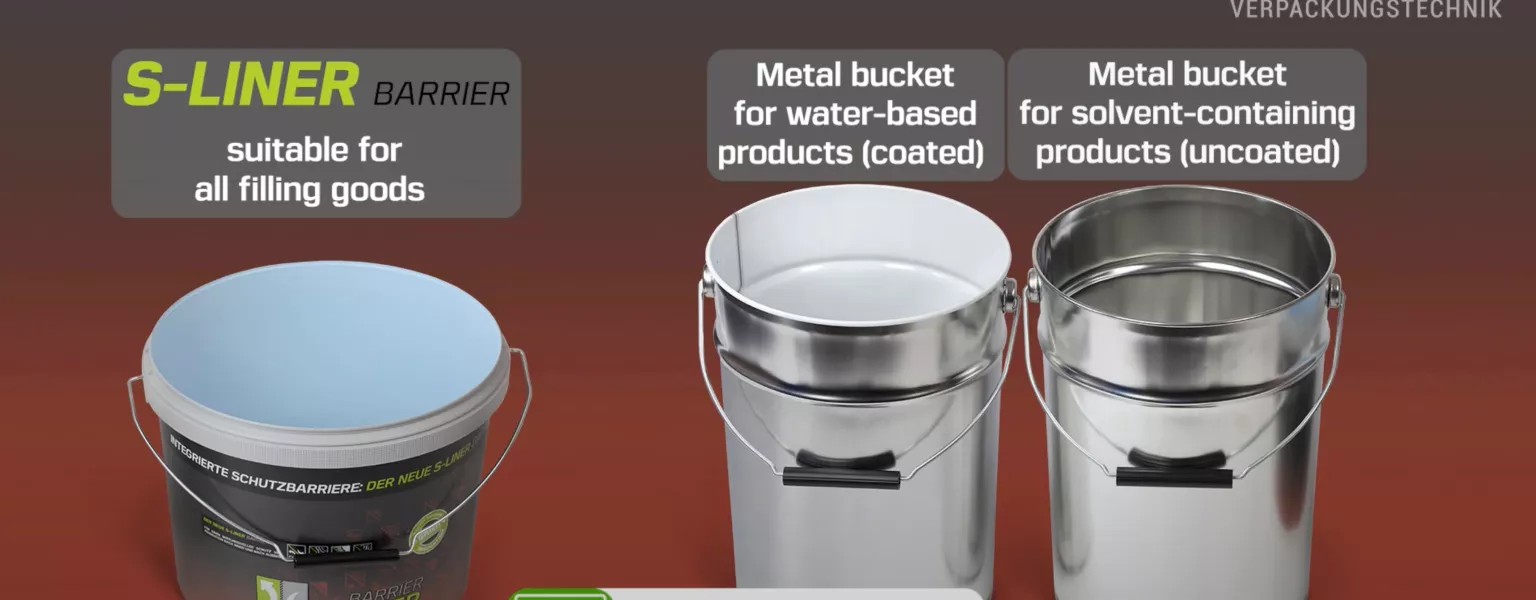SAIER Group: S-LINER BARRIER plastic bucket vs. metal bucket